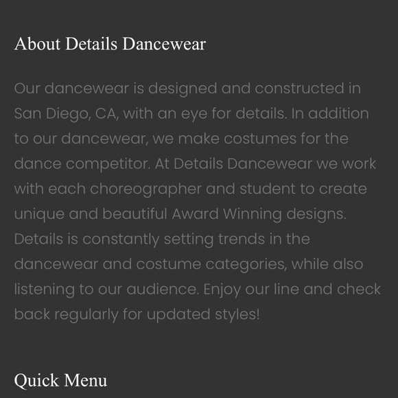 Custom Details Dancewear costume size CS. Bottoms are CM. Perfect condition. - Picture 12 of 12